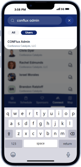 Attendee search